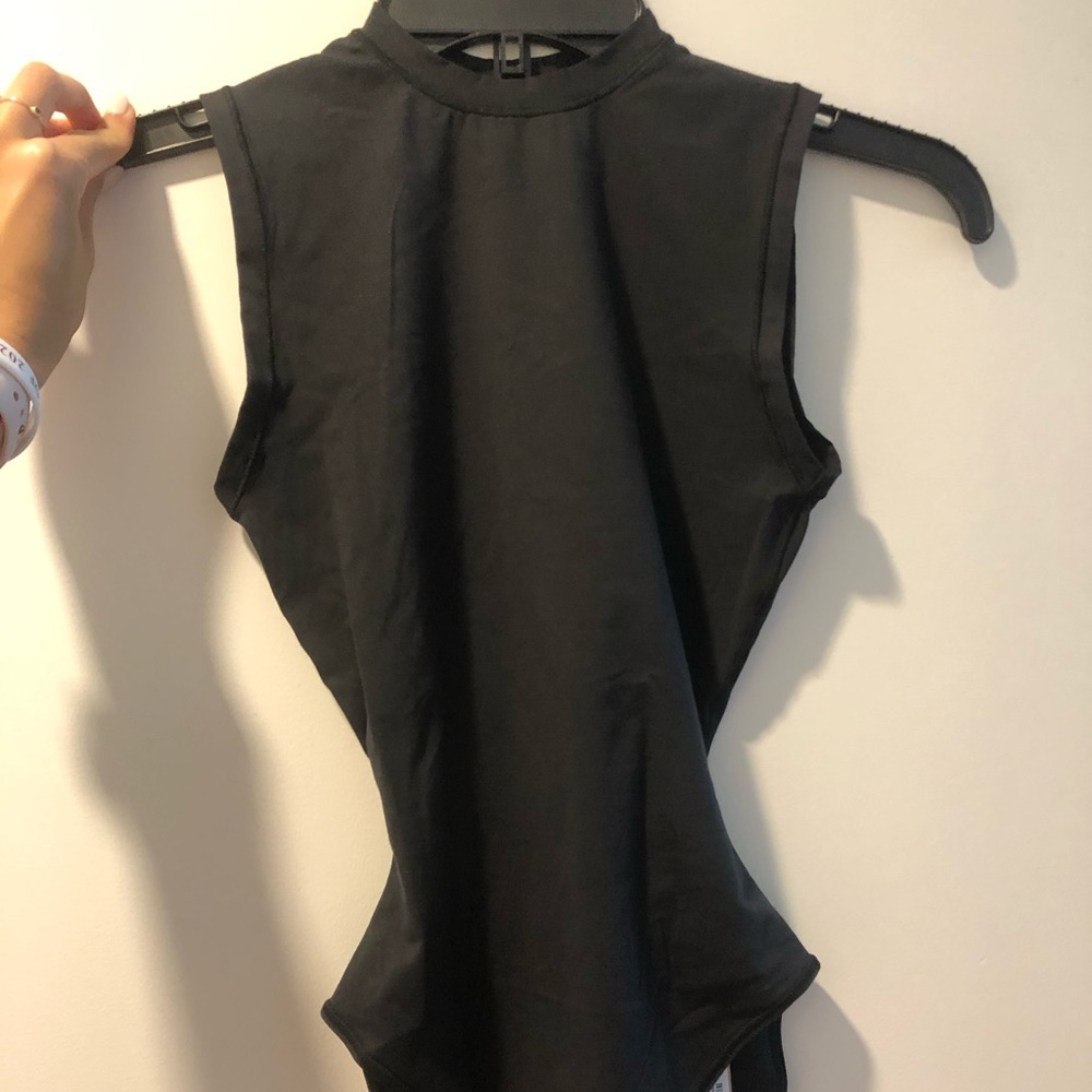 SKIMS Body Basics Crew Neck Bodysuit in ONYX